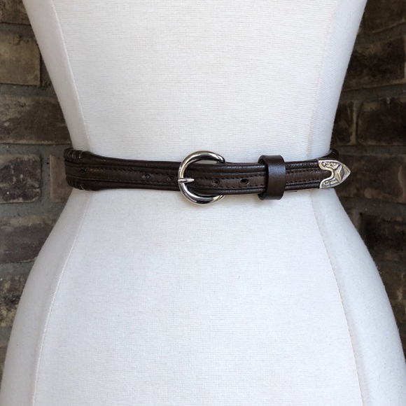 Vintage Belt Western Leather Brown XS - Picture 14 of 14